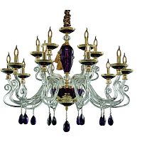 подвесная люстра divinare simona 5125/12 lm-15 фиолетовая в Дзержинске