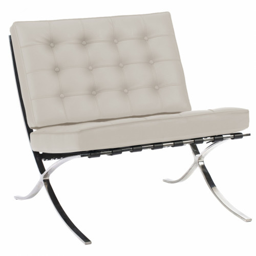 кресло barcelona chair молочное в Дзержинске