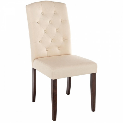 стул деревянный menson dark walnut / fabric cream в Дзержинске