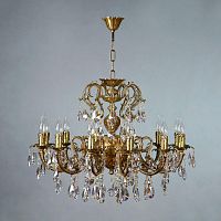 подвесная люстра ambiente alicante 8888/12 ab tear drop бронза в Дзержинске