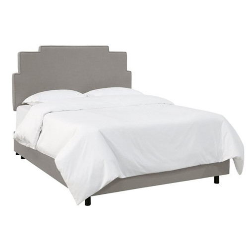 кровать двуспальная 160х200 серая paxton gray linen в Дзержинске