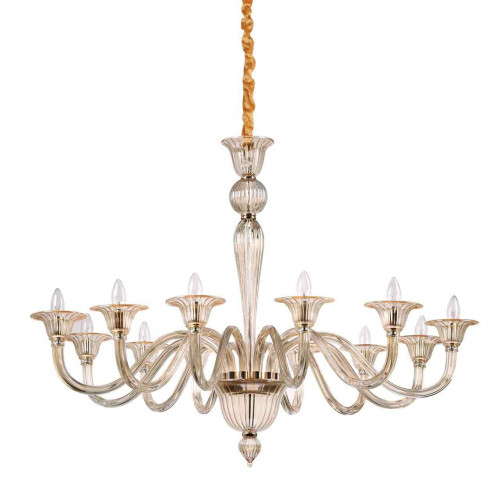 подвесная люстра ideal lux brigitta sp12 ambra в Дзержинске