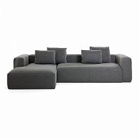 диван blok sofa 3 левый угол темно-серый от la forma (ex julia grup) в Дзержинске