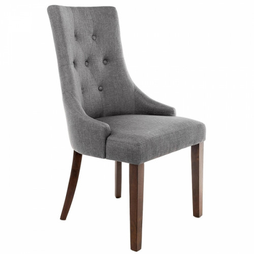 стул деревянный elegance dark walnut / fabric grey в Дзержинске