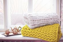 плед нежность жёлтый большой в Дзержинске