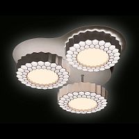потолочная светодиодная люстра ambrella light orbital high-tech fh12/3 wh 96w d500 в Дзержинске