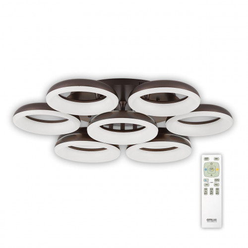 потолочная светодиодная люстра citilux паркер кофе cl225195r в Дзержинске