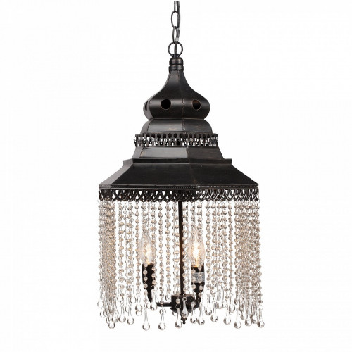 люстра подвесная черная с хрустальными подвесками chandelier в Дзержинске