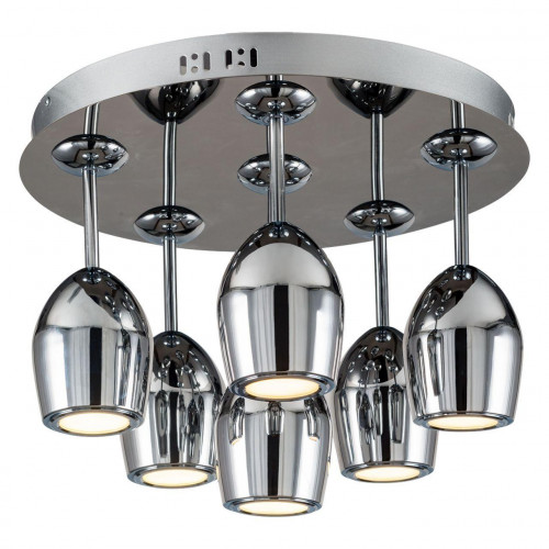 дизайнерская потолочная светодиодная люстра spot light merlot 1194668 хром в Дзержинске