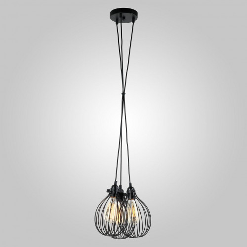 подвесная люстра eurosvet moll 50059/3 черный в Дзержинске