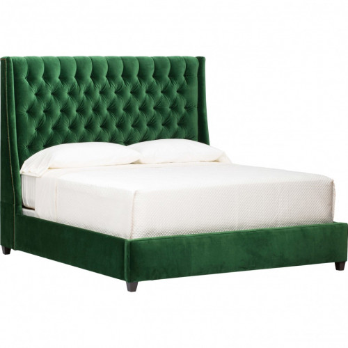 кровать двуспальная 160х200 зеленая emerald в Дзержинске