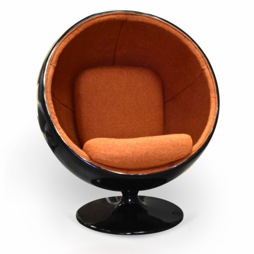 кресло ball chair черно-коричневое в Дзержинске