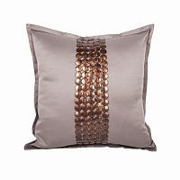 декоративная подушка handwork exclusive квадратная бежевая в Дзержинске