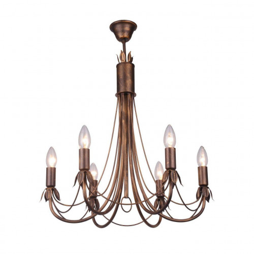 подвесная люстра toplight lucinda tl7350d-06br в Дзержинске