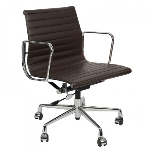 кресло eames style кофейная кожа в Дзержинске