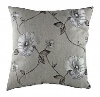 подушка с цветочным орнаментом gray flowers в Дзержинске