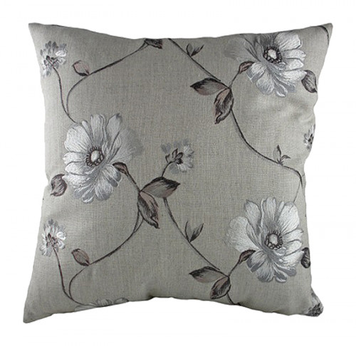 подушка с цветочным орнаментом gray flowers в Дзержинске