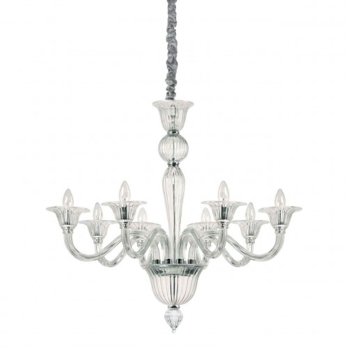 подвесная люстра ideal lux brigitta sp8 trasparente в Дзержинске