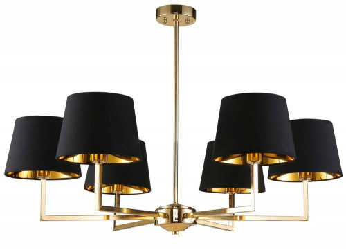 подвесная люстра crystal lux conte sp6 черная в Дзержинске