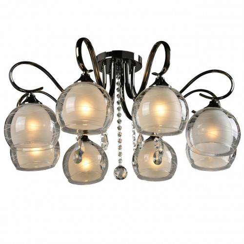 потолочная люстра idlamp merinella 877/8pf-darkchrome в Дзержинске