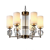 люстра felton 6 от delight collection белая/прозрачная/латунь в Дзержинске
