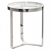 стол журнальный soho silver 50х50х53 см хром, прозрачный в Дзержинске
