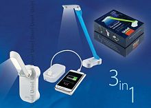 настольная лампа (ul-00000795) uniel tld-530 blue-white/led/200lm/6400k/pb в Дзержинске