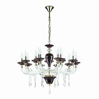подвесная люстра odeon light amarone 3928/15 красная в Дзержинске