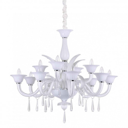 подвесная люстра ideal lux renoir sp12 bianco в Дзержинске