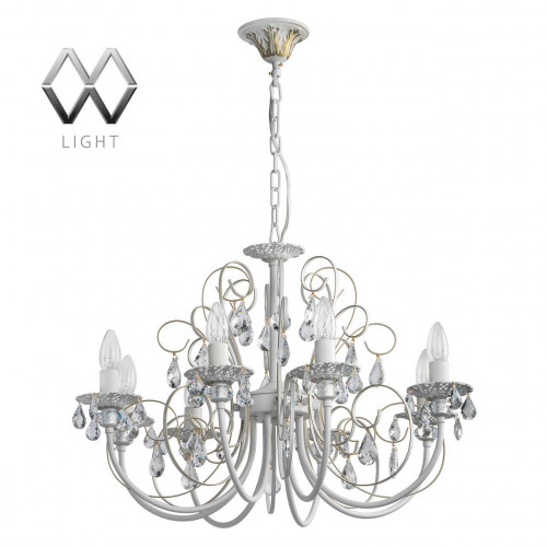 подвесная люстра mw-light свеча 301015308 белая в Дзержинске