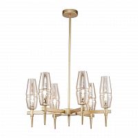 подвесная люстра maytoni lita h002pl-06g янтарная в Дзержинске