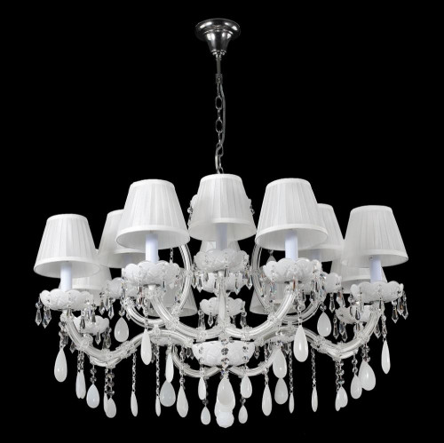 подвесная люстра crystal lux blanca sp12 белая в Дзержинске