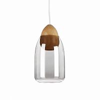 подвесной светильник wooden ball яйцеобразный цоколь дымчатый прозрачный в Дзержинске
