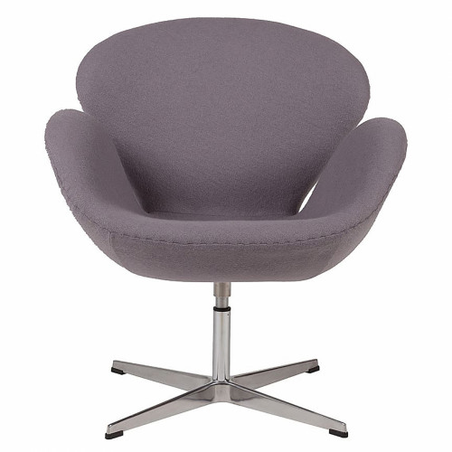 кресло swan chair серое в Дзержинске