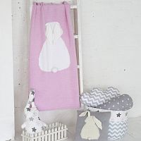 плед зайка 60*90 св.астра+белый в Дзержинске