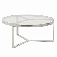 стол silver glass серебристый, прозрачный в Дзержинске