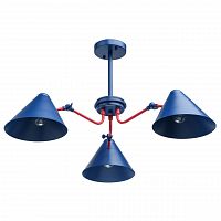 потолочная люстра mw-light чили 711011003 синяя в Дзержинске