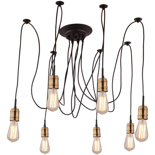 подвесная люстра arte lamp mazzetto a4290sp-7bk в Дзержинске