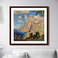 картина: view of monte solaro, capri, 1940г. в Дзержинске